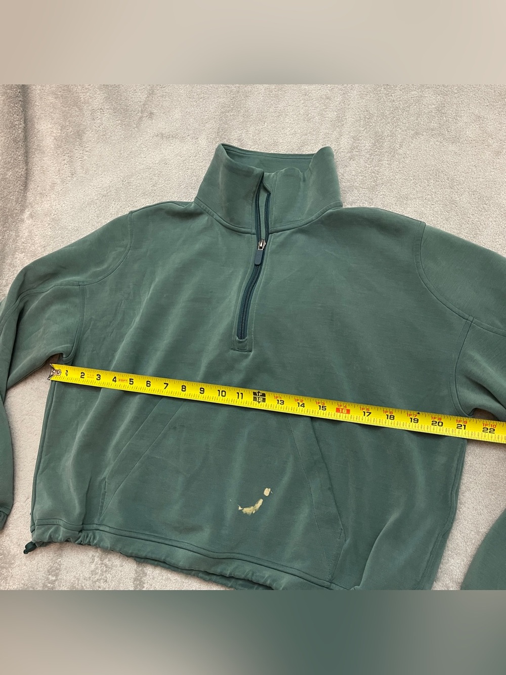 Lululemon Women's Green Scuba Half Zip Women's Size 8 - Picture 5 of 11